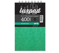 Silvine Luxpad Shorthand Notepad (Pack Of 6) Green (One Size)