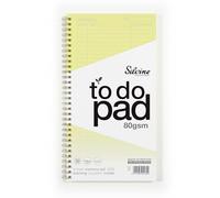 Silvine Luxpad Yellow Things To Do Planner - Dyslexia Friendly Paper (120 Sheets)