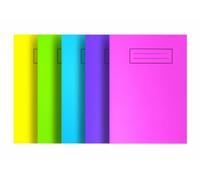 Silvine NBA5BT A5 Bright Exercise Notebook - Assorted Colours (Pack of 20)