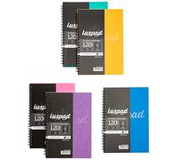 Silvine Notebook FSC Twinwire Perforated Ruled 120 Pages 75gsm A5 Assorted Ref PRA5 [Pack of 10]