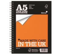 Silvine Notebook Wirebound Perforated Punched Ruled 160pp 75gsm A5 Ref TWPA5 [Pack of 6]