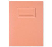 Silvine Pack Of 10 9"x7" Orange 5mm Square Inner Exercise Books