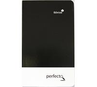 Silvine Perfecto Bound pocket size ruled notebook black