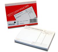 Silvine Petty Cash Voucher 100 Sheets, red, 5x4