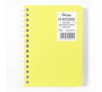 Silvine Premium A5 Notebook 280 Lined Pages 100gsm Thick Paper with Durable Waterproof Covers for Office, Students, Professionals [Yellow]
