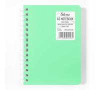 Silvine Premium A5 Notebook 280 Lined Pages 100gsm Thick Paper with Durable Waterproof Covers for Office, Students, Professionals [Green]