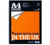 Silvine Quality A4 Twin Wire Notebook -160 Pages Lined With Margin