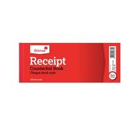Silvine Receipt Book with Counterfoil 80x202mm (36 Pack)