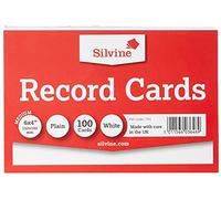 ValueX Plain Record Cards 152mm x 102mm - White (100 Pack)