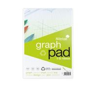 Silvine Recycled Graph Pad 1/5/10mm A4 50 Pages A4GPRE