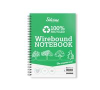 Silvine Recycled Wirebound Notebook Ruled 104 Pages A5 (Pack of 12) TWREA5