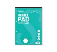 Silvine Refill Pad 160 Pages Ruled Dot Grid A4 Teal (Pack of 6) A4RPD