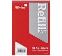 Silvine Refill Pad A5 80 Leaf FtM A5RPFM-T - 6 PACK