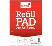 Silvine Refill Pad A5 80 Leaf Ftm A5Rpfm-T - 6 Pack
