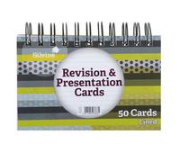 Silvine Silvine Revision and Presentation Cards Ruled 152x102mm Twinwire Pad Whi
