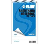 Silvine Shorthand Spiral Notebook 5"x8" 160 Pages Ruled - Pack of 12