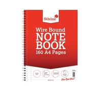 Silvine Sidebound Wire Lined Refill Pad 160 Pages A4 (6 Pack) S80Y
