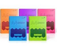 Silvine Single A4 160 Pages Twin Wire Notebook With Durable Wipe Clean Cover