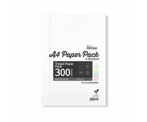 Silvine Tint Paper Sen Ruled A4 PK5