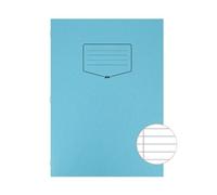 Silvine Tough Shell Exercise Book A4 Ruled with Margin Blue (25 Pack)