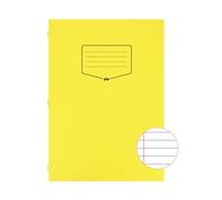 Silvine Tough Shell Exercise Book A4 Ruled with Margin Yellow - EX141