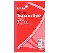 Silvine Triplicate Large Feint 200 Sheets Memo Book (Pack Of 6) in White Silvine White