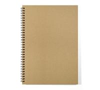 Silvine Twin Wire Kraft Sketch Book - 100gsm Kraft Paper (40 Sheets) (A3)