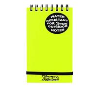 Silvine Wirebound Waterproof Pocket Notebook with Water Resistant Paper,Yellow,5x3" 96 Pages of 90gsm