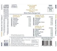 SILVIUS LEOPOLD WEISS: SONATAS FOR LUTE, VOL. 1 NEW CD