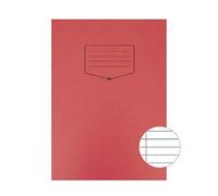 Silvo A4 Tough Shell Ruled Exercise Book, Red, Pack Of 25