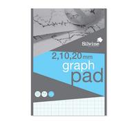 Silvo Silvine A4 Professional Graph Pad. 50 Sheets Of Quality 90Gsm Paper, A4Gp21020