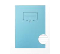 Silvo Silvine A4 Recycled Exercise Book - Lined With Margin (64 Pages) Light Blue Pack Of 10