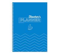 Silvo Silvine A4 Teacher's Academic Planner With Durable Hardback Covers And 204 X6 Period Planner Pages, Blue