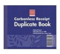 Silvo Silvine Carbonless Duplicate Receipt Book - Numbered 1-100 With Index Sheet (102 X 127mm) Pack Of 12