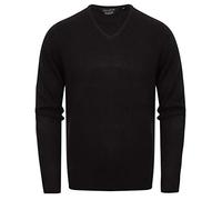 Silvo Soft Cashmillon V Neck Jumper In Black - Kensington Eastside - M