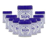 Silvo Wadding Metal Polish, 75g x 10 - For Brass, Copper, Stainless Steel & Chrome
