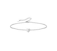 Silvora Waterproof Anklets for Women Ankle Bracelet Sterling Silver Anklet With Initial Plus Size Anklet