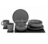 Silwy + Brunner Magnetic Melamine Plate Set Dolomit - Grey - Blue - White