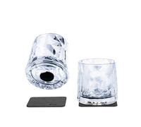 silwy Magnetic System, high-tech Plastic Glasses and Metal-Nano-Gel-Pads - Camping, Boat and Yacht Accessories (Tumbler/0.25 l/Set of 2 /Clear)