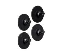 Silwy Magnetic FLEX Pins with Metal Nano-gel Pads - Black - 4 Pack
