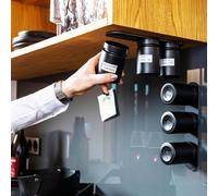 Silwy Magnetic Glass for delicacies inc. magnetic strip - ALL BLACK (192 ml)