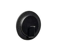 Silwy Magnetic Hook Clever Black with Metal Nano Gel Pad Black - Reusable, Flexible and Washable - Perfect for Camping, Caravanning and Boating