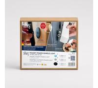 Silwy® Power Bundle Light - Magnetic System for Retrofitting Lightweight Items - Reusable Nano Gel Pads No Drilling for Remote Controls, Power Strips & Lights