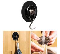 silwy Magnetic Hook with Metal-Nano-Gel-Pads, Reusable, Flexible use, no Adhesive residues, Perfect for Light Jackets, Small Towels