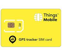 SIM Card for GPS TRACKER - Things Mobile - with Global Coverage and Multi-Operator GSM/2G/3G/4G LTE Network, No Fixed Costs, No Expiration Date and Competitive Rates, No Credit Included