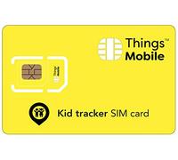 SIM Card for Kids GPS Tracker/Tracker - Things Mobile - with Global Coverage and Multi-Operator Network GSM/2G/3G/4G No Fixed Costs. Credit Not Included