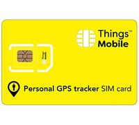 SIM Card for PERSONAL GPS TRACKER Things Mobile with Global Coverage and GSM/2G/3G/4G LTE Multi-Operator Network, No Fixed Costs, No Expiration and Competitive Fees, with 10€ Credit Included