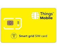 SIM Card for SMART GRID- Things Mobile - with Global Coverage and Multi-Operator GSM/2G/3G/4G Network, No Fixed Costs, No Expiration Date and Competitive Rates, with €10 Credit Included