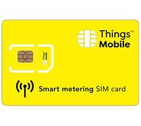 SIM Card for SMART METERING - Things Mobile - with Global Coverage and Multi-Operator Network GSM/2G/3G/4G LTE, No Fixed Costs, No Expiration and Competitive Rates with 10 € Credit Included