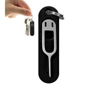 SIM Card Removal Tool Ejector Pin - Total Length 3.8cm 4.5cm Stainless Steel Needle Opener, Anti-lost Ring Carrier, Fixed Drawer Release Pin, Lightweight 2.2